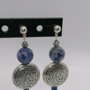 Boucles d’oreilles Sodalite