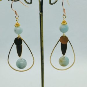 Boucles d’oreilles Amazonite