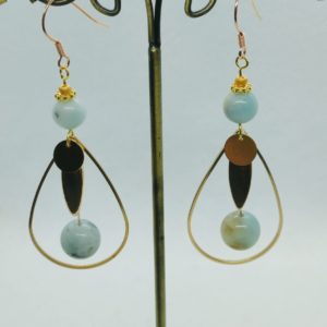 Boucles d’oreilles Amazonite