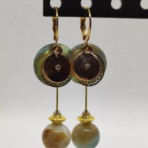 Boucles d’oreilles amazonite