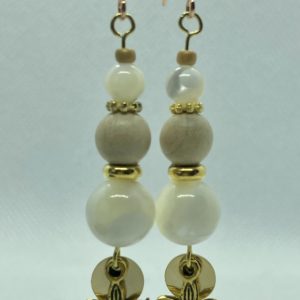 Boucles d’oreilles nacre