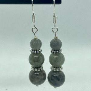 Boucles d’oreilles labradorite