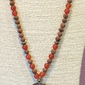 Collier pierre de  cornaline