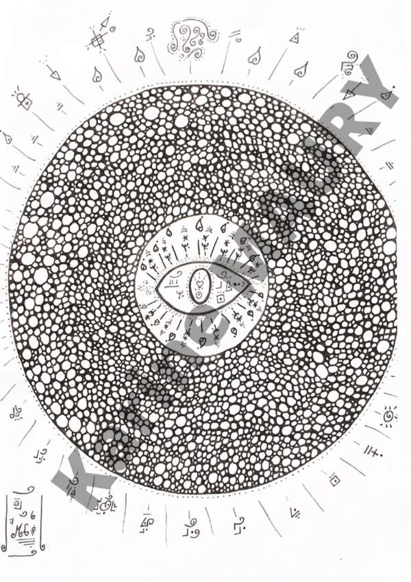 Soin dessin quantique "Libération des maux via les cailloux "