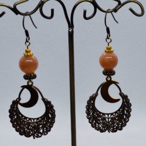 Boucles d’oreilles pierre de soleil