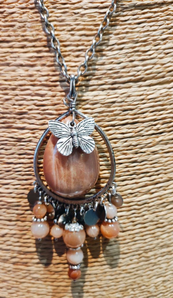Collier avec pierre de Lune et de Soleil – Image 2