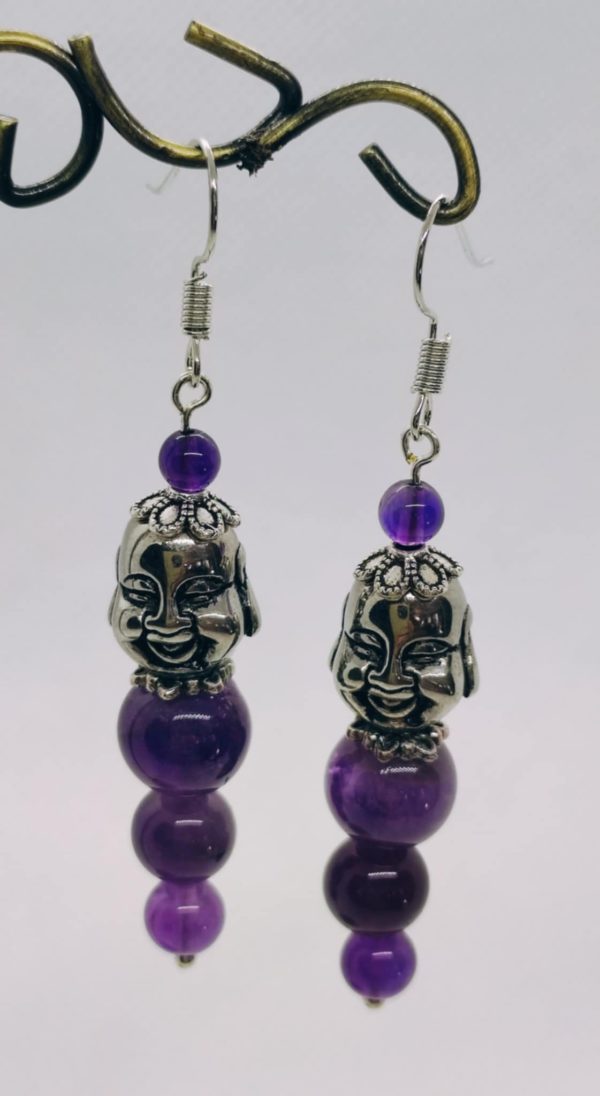 Boucle d’oreille Améthyste