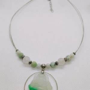 Collier Jade et Chrysoprase