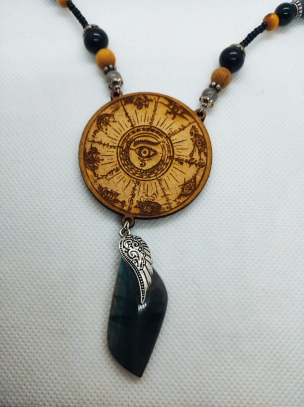 Collier labradorite et tourmaline – Image 2